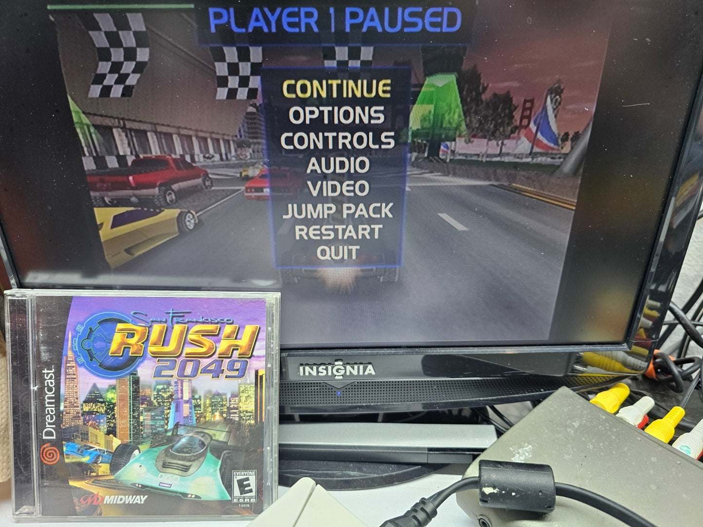 San Francisco Rush 2049 (Sega Dreamcast, 2000) Game Case Manual Registration