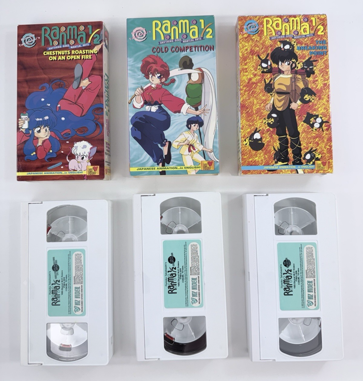 Viz Video Ranma 1/2 Anything-Goes Martial Arts Box Set (VHS, 1996, Dub) - No CD