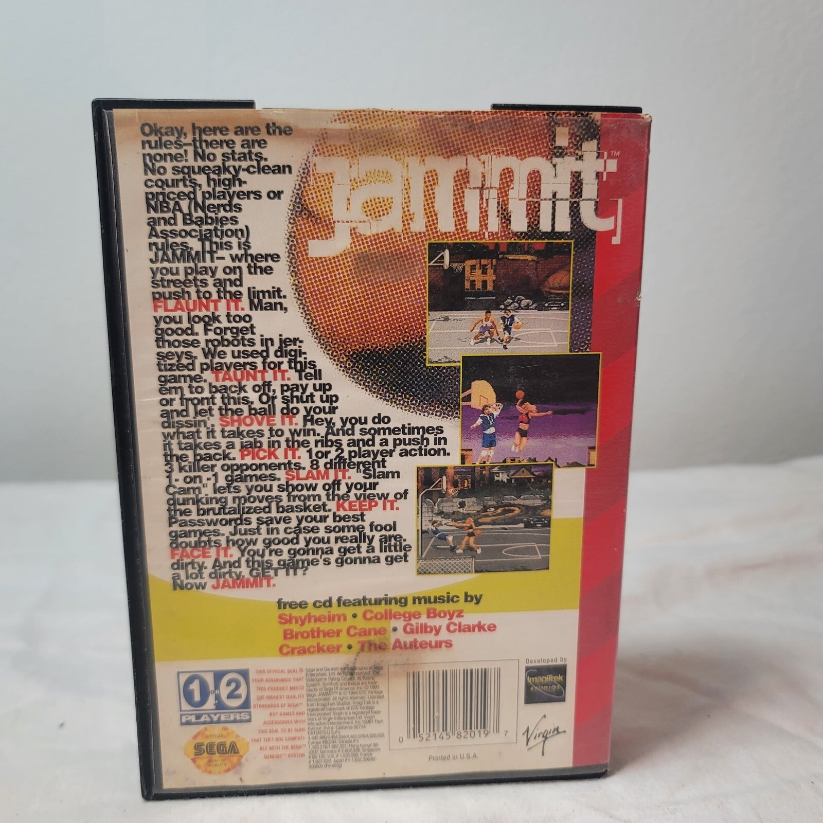 Jammit (Sega Genesis, 1994) Game And Case - No Manual