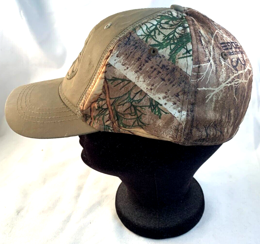  RealTree Edge Antler Logo Camouflage Cap Hat Stretch Fit Size S-M Camo