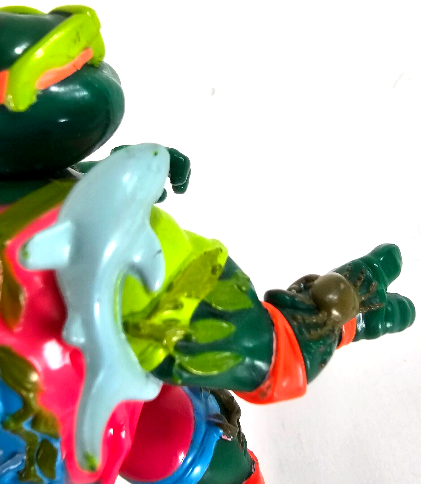 Playmates 1990 Teenage Mutant Ninja Turtles Mike the Sewer Surfer Action Figure