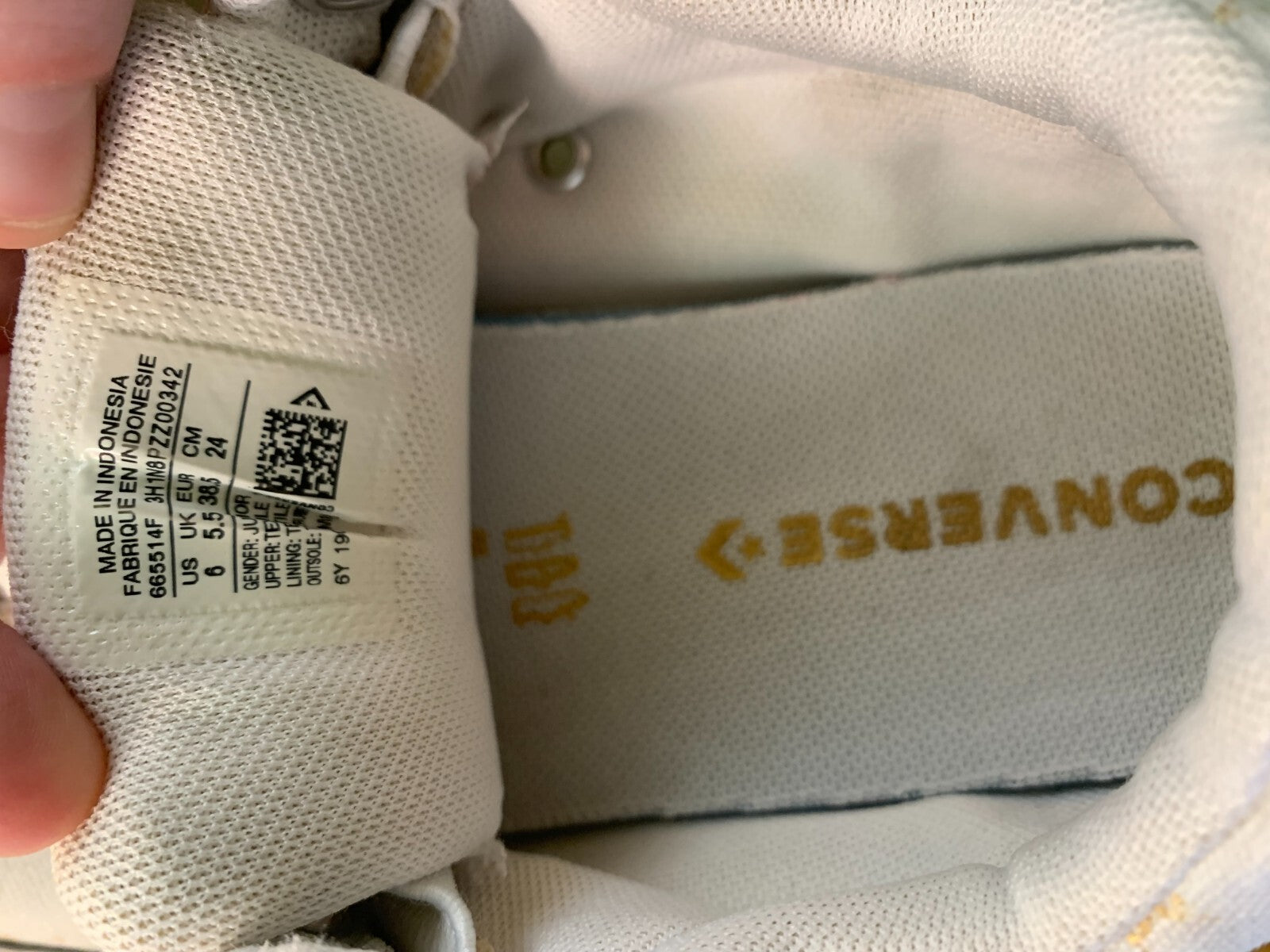 Converse All-Star Street Slip 665514F Juniors Size 6 Sneakers