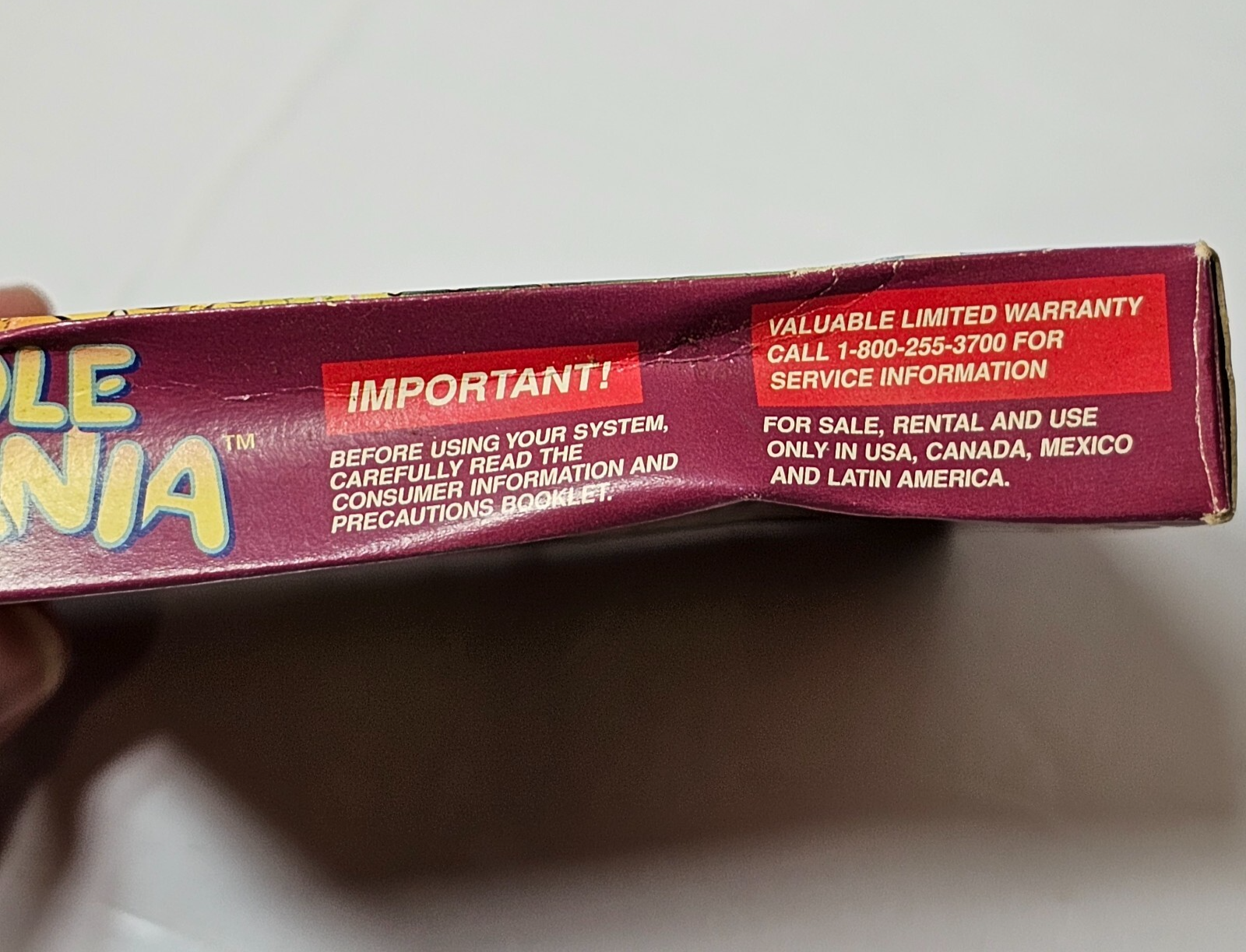 Mole Mania (Nintendo Gameboy, 1997) Game Case Manual Inserts - Tested