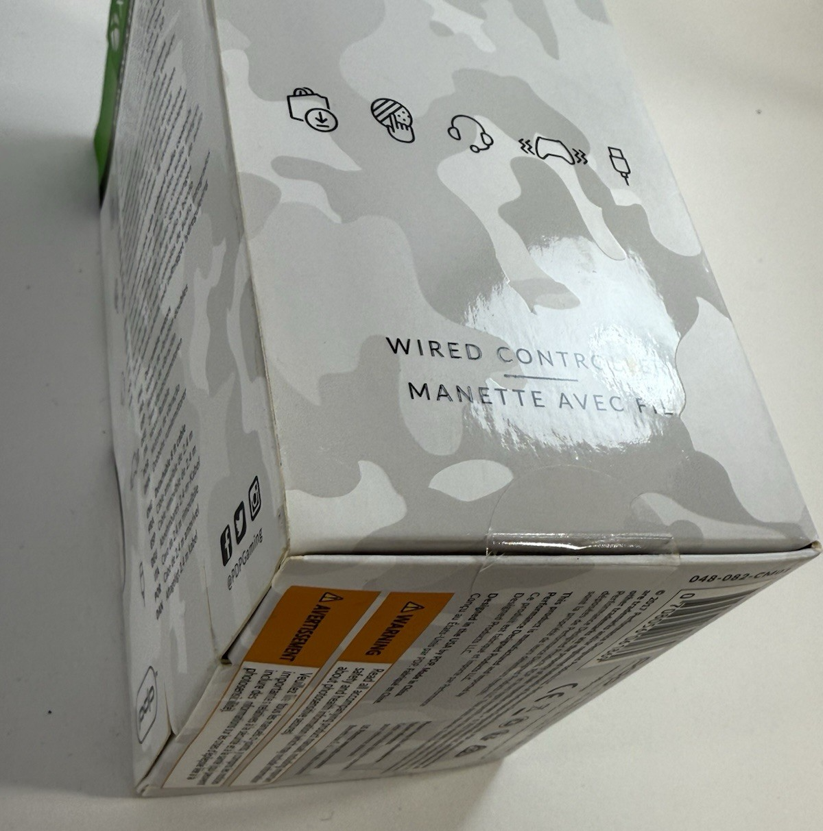 PDP 2017 Stealth Series Ghost White Wired Controller for Xbox One/Windows - New