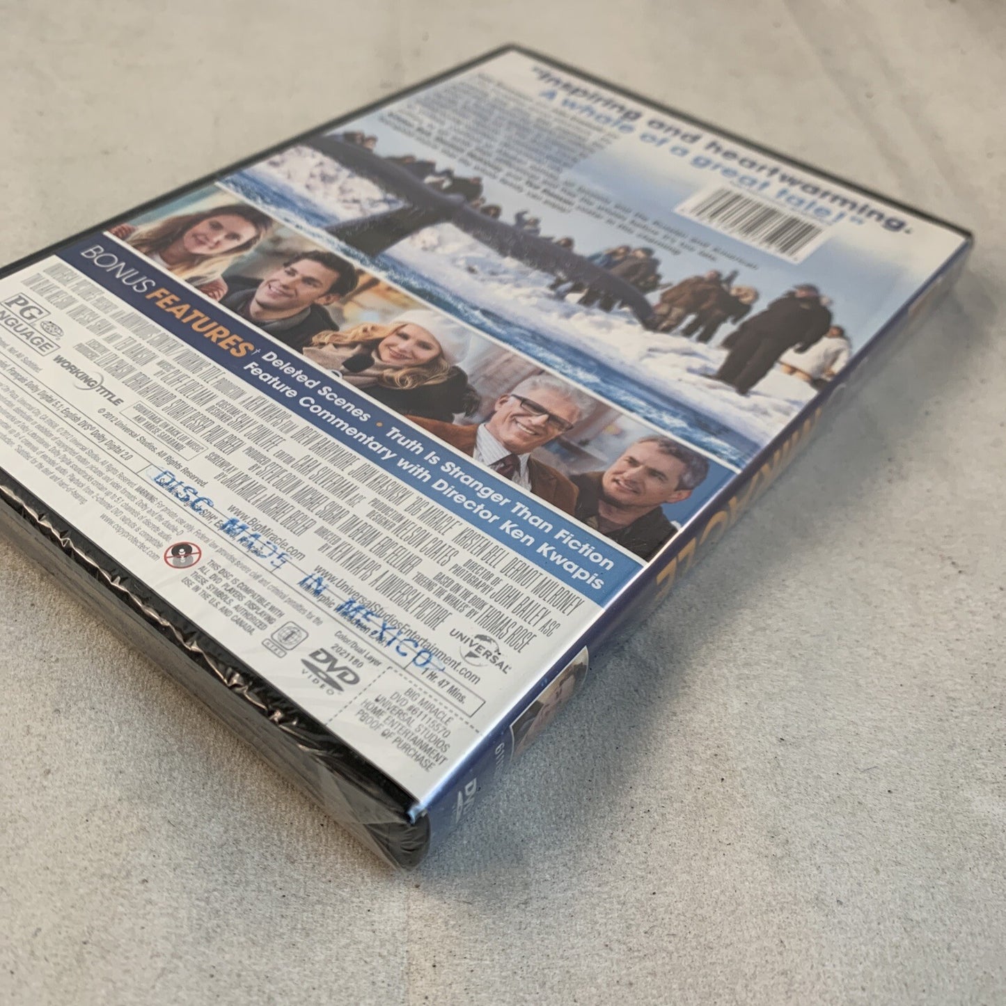 Big Miracle (DVD, 2012) NEW with Sleeve