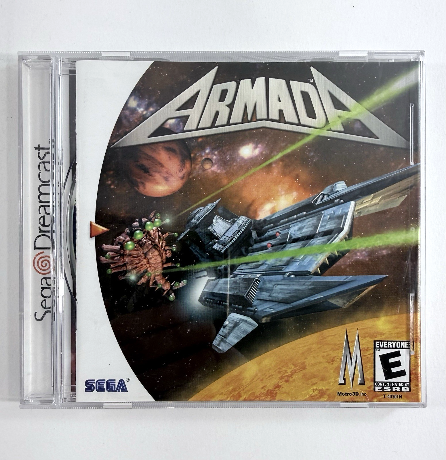 Armada (Sega Dreamcast, 1999) Game, Case, Manual - Tested and Working