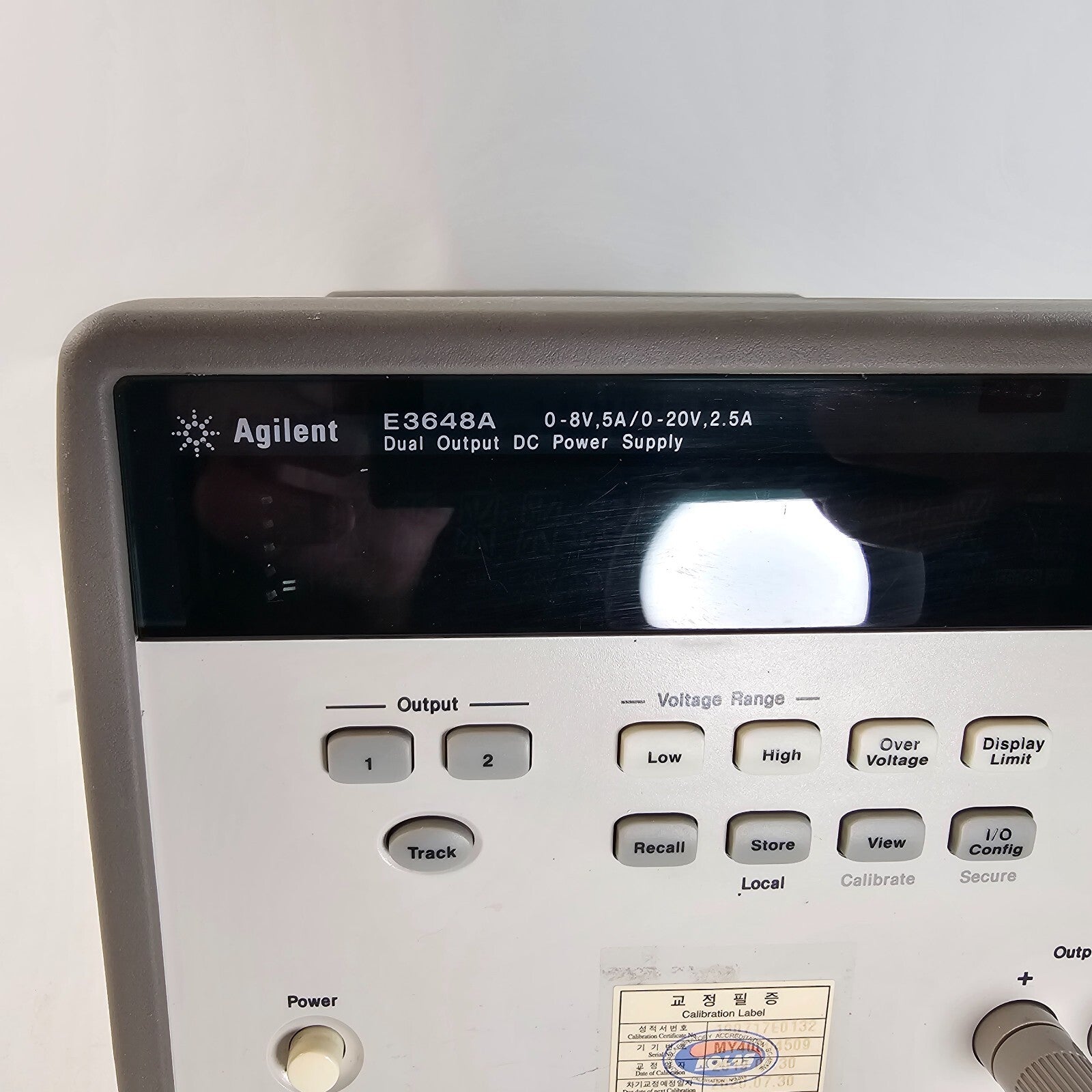 Agilent E3648A Dual Output DC Power Supply 0-8V,5A/0-20V,2.5A - Tested - 4509