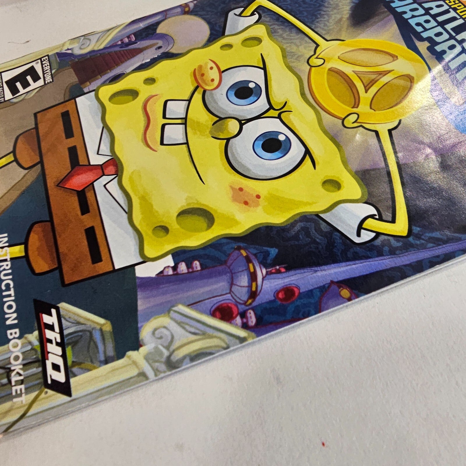 SpongeBob's Atlantis SquarePantis (Nintendo Wii, 2007) Game Case Manual - Tested