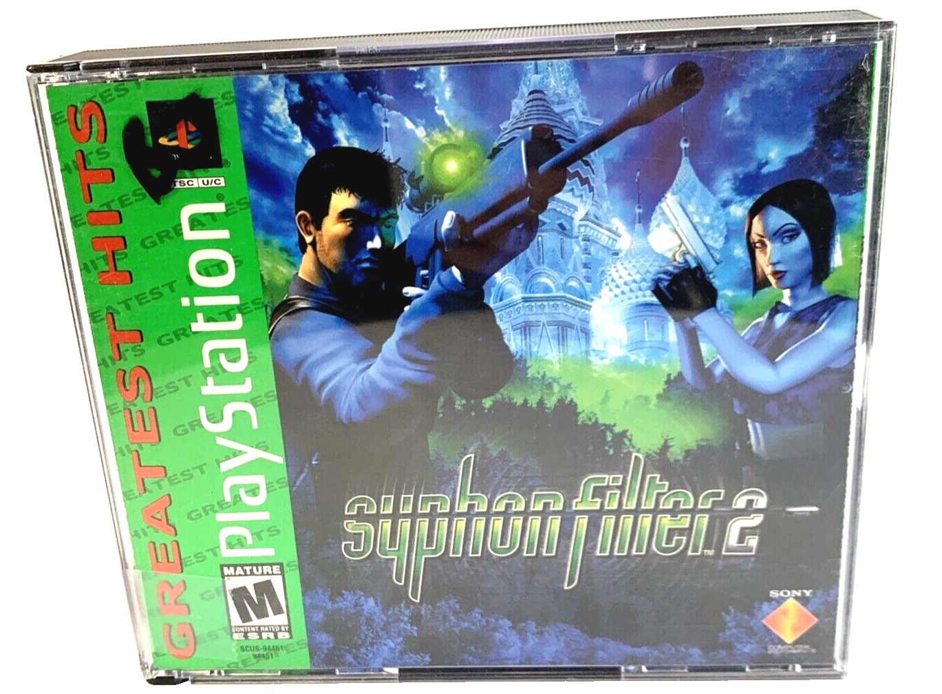 Syphon Filter 2 (Sony PlayStation, 2000) Game Discs Case Manual Insert - Tested