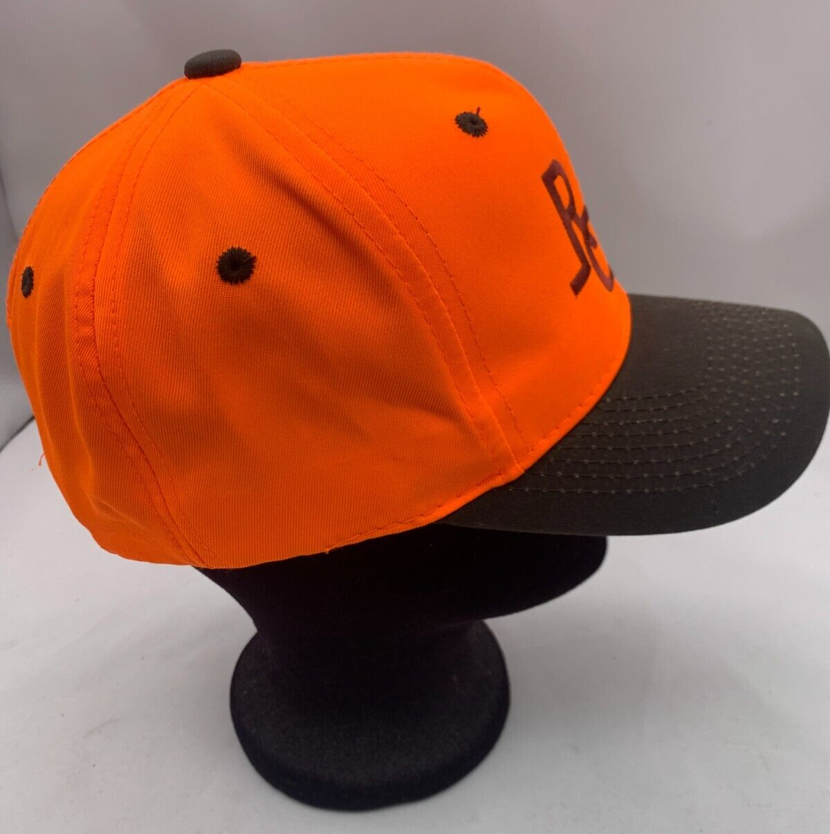 RC Duck Hunting Mallard Embroidered Logo Snapback Orange/Grey Adjustable Hat