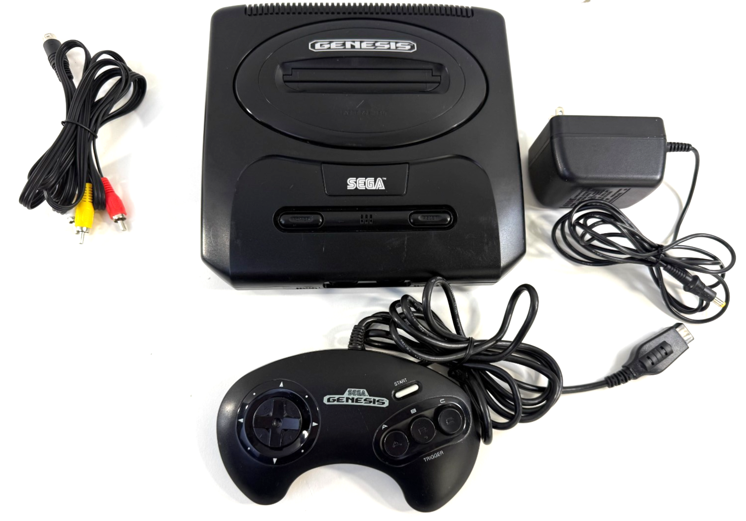 SEGA Genesis Model 2 Console MK-1631 with Controller, AV, Power Supply - Tested