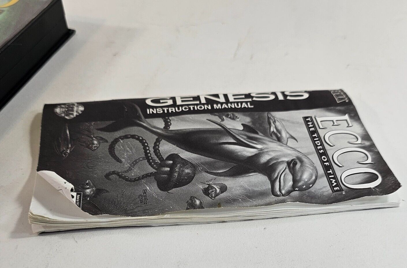 Ecco: The Tides of Time (Sega Genesis, 1994) Game Case Manual - Tested