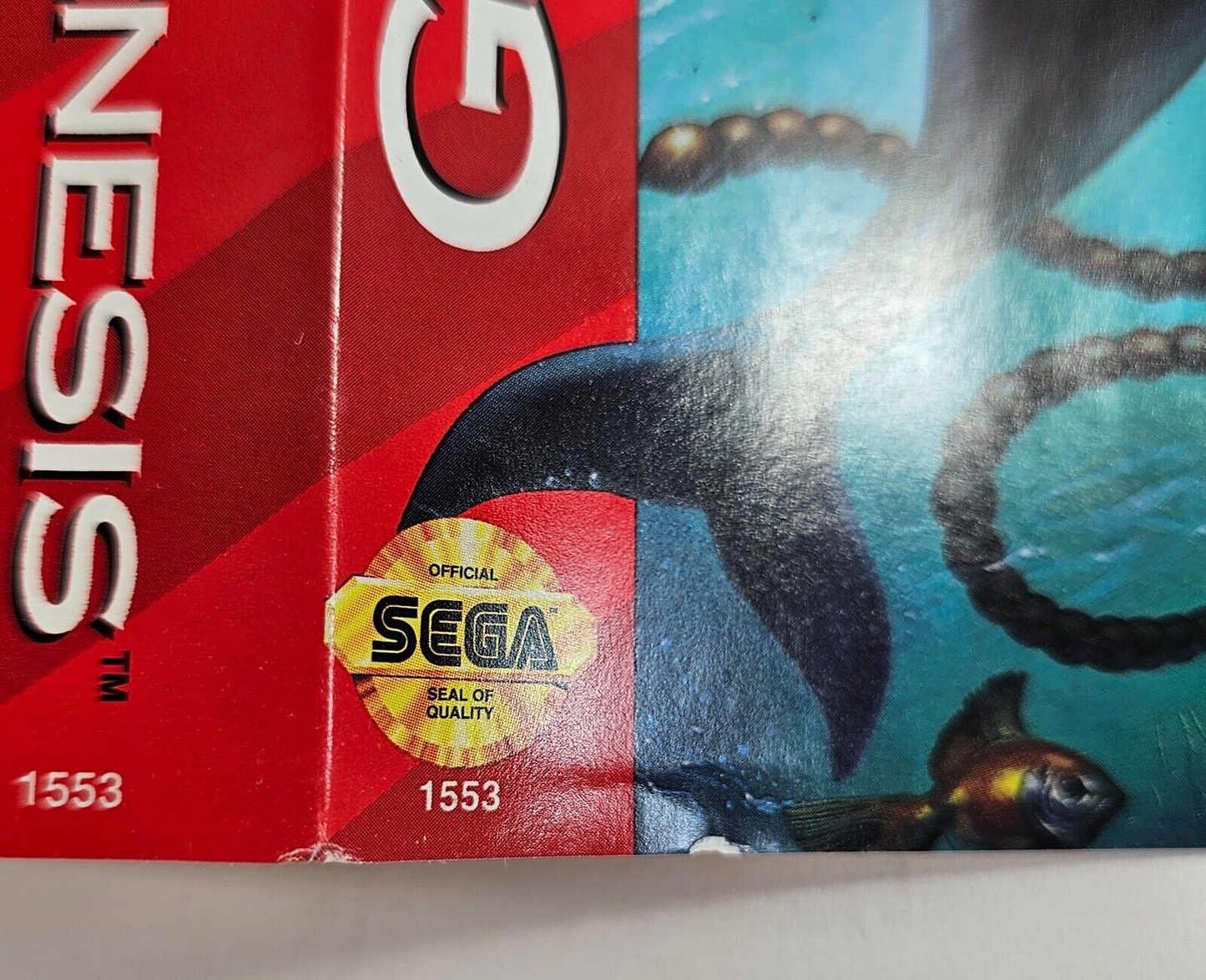 Ecco: The Tides of Time (Sega Genesis, 1994) Game Case Manual - Tested