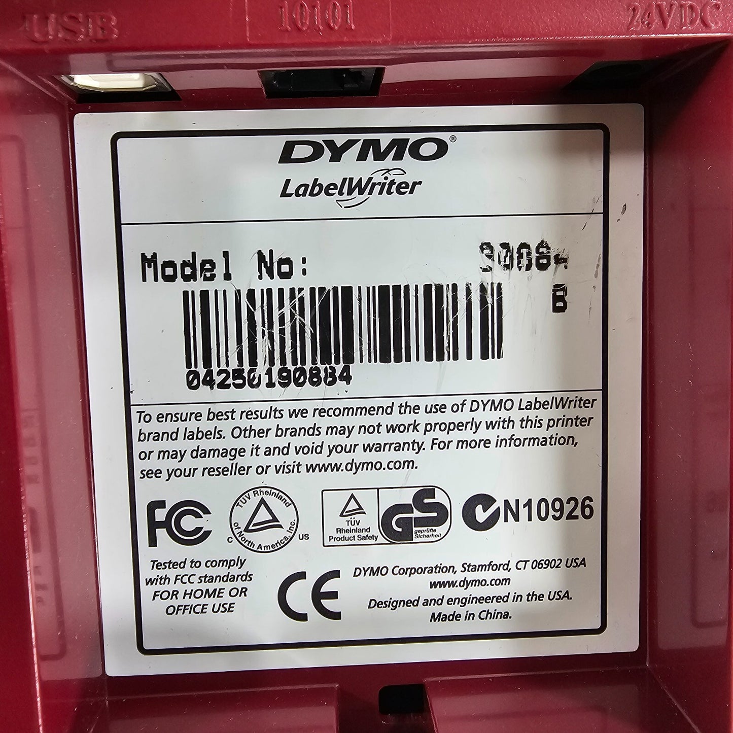 Dymo LabelWriter 330 Turbo Thermal Label Printer AC Adapter & USB Cable - Tested