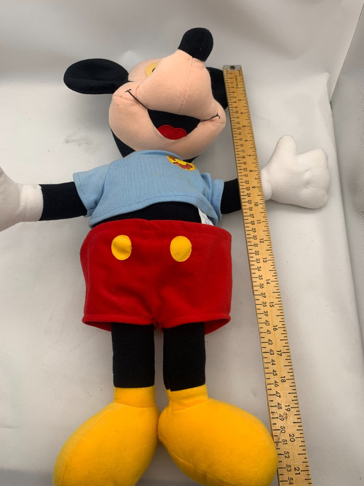 1988 Playskool 22" Disney Talking Mickey Mouse Pull String Plush - Works