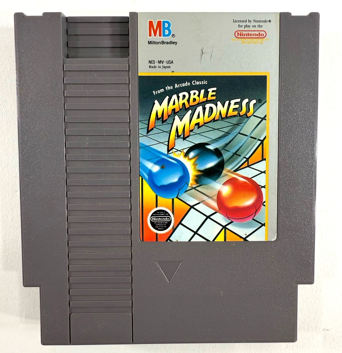 Marble Madness (Nintendo NES, 1989) Game Cartridge - Tested and Working
