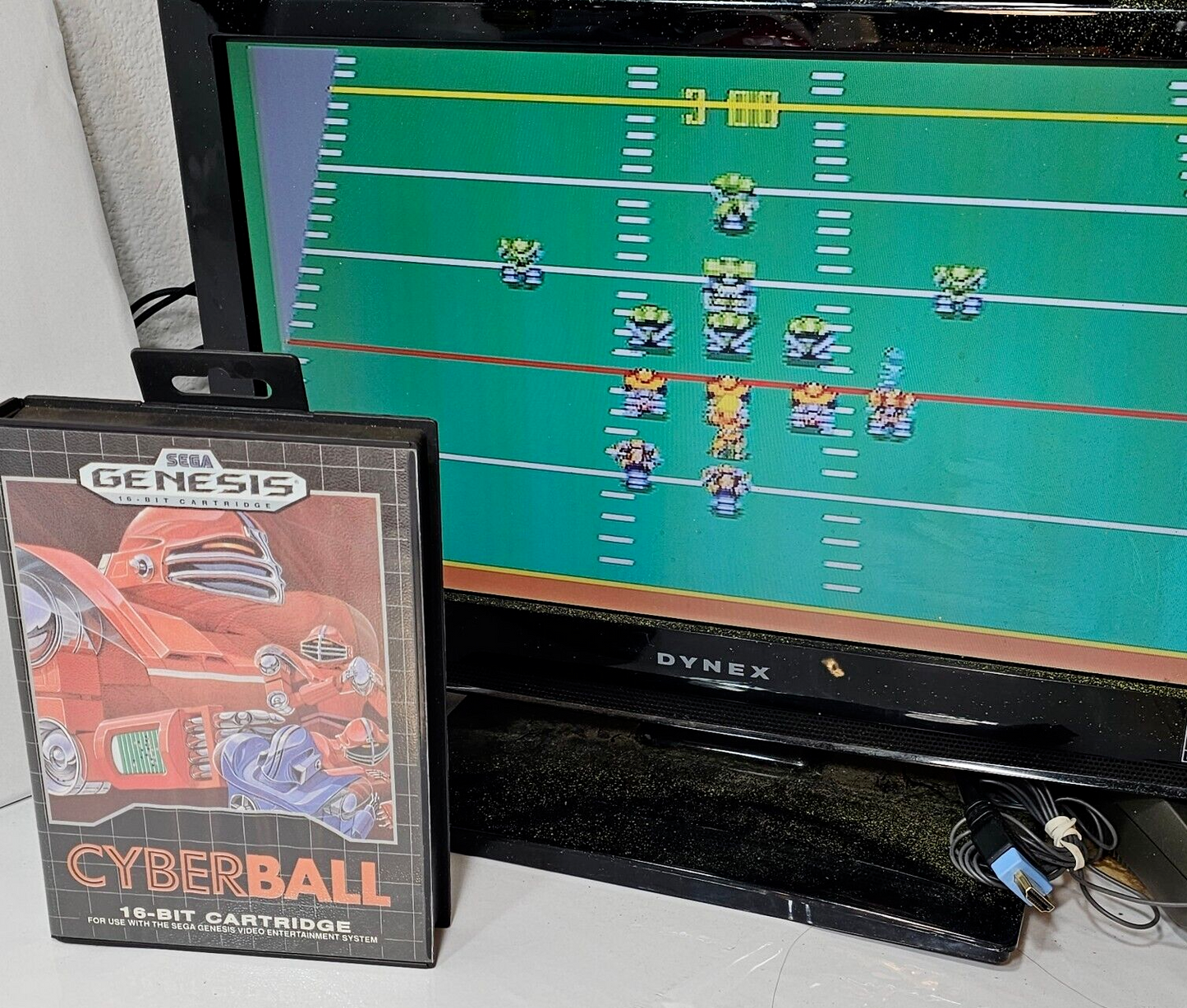 Cyberball (Sega Genesis, 1990) Game Case Manual - Tested and Working