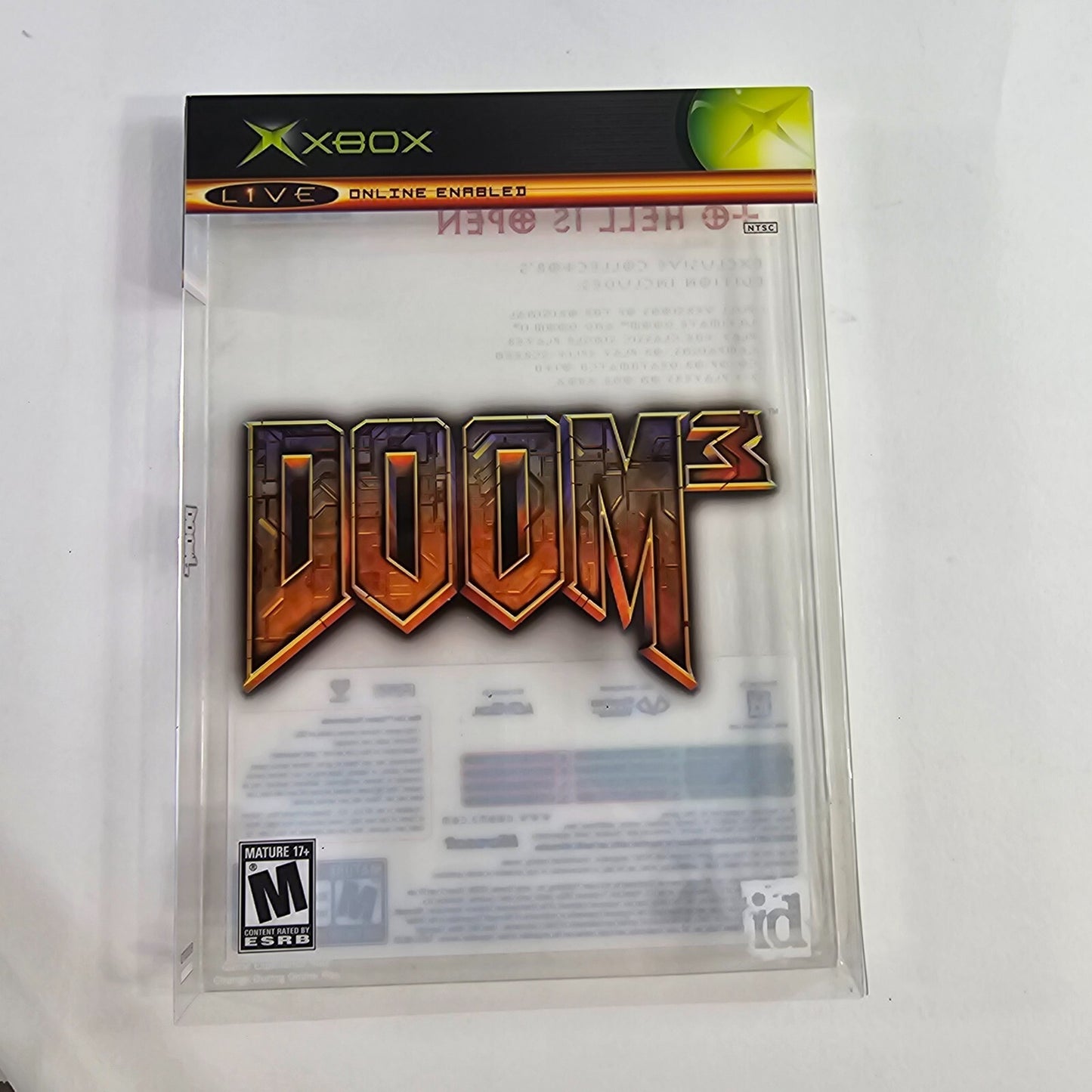 Doom 3: Limited Collector's Edition (Xbox, 2005) Game Case Manual Insert Sleeve