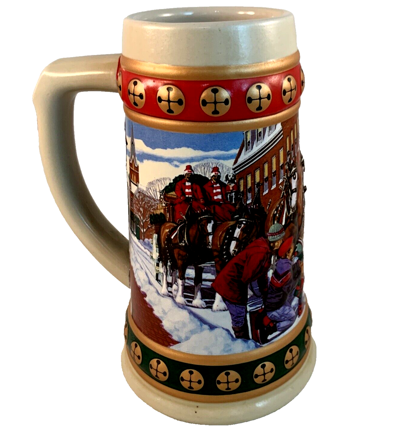 Budweiser 1993 Holiday Stein Collection Hometown Holiday - Anheuser-Busch Inc.