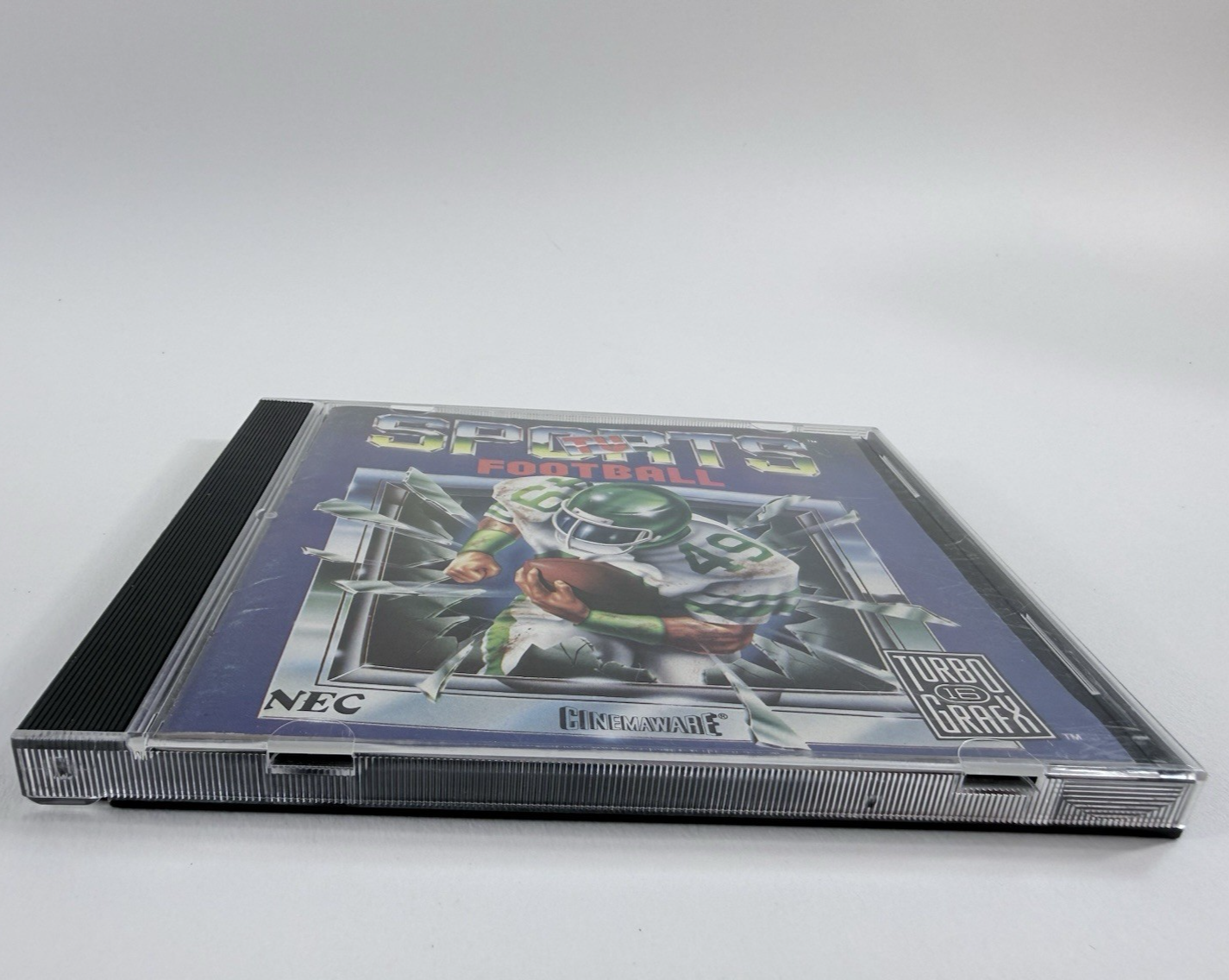 TV Sports Football (TurboGrafx-16, 1990) Game. Case, and Manual - Tested