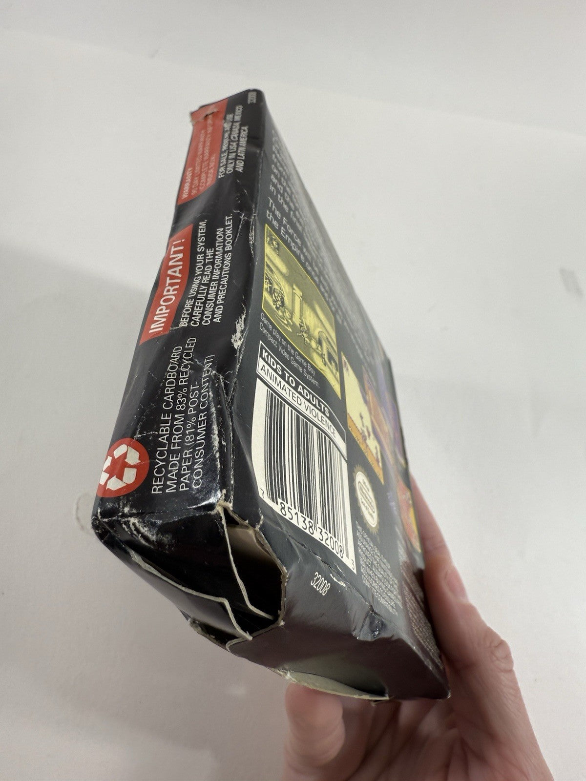 Super Star Wars: Return of the Jedi (GameBoy, 1995) Game Box Manual Inserts Reg