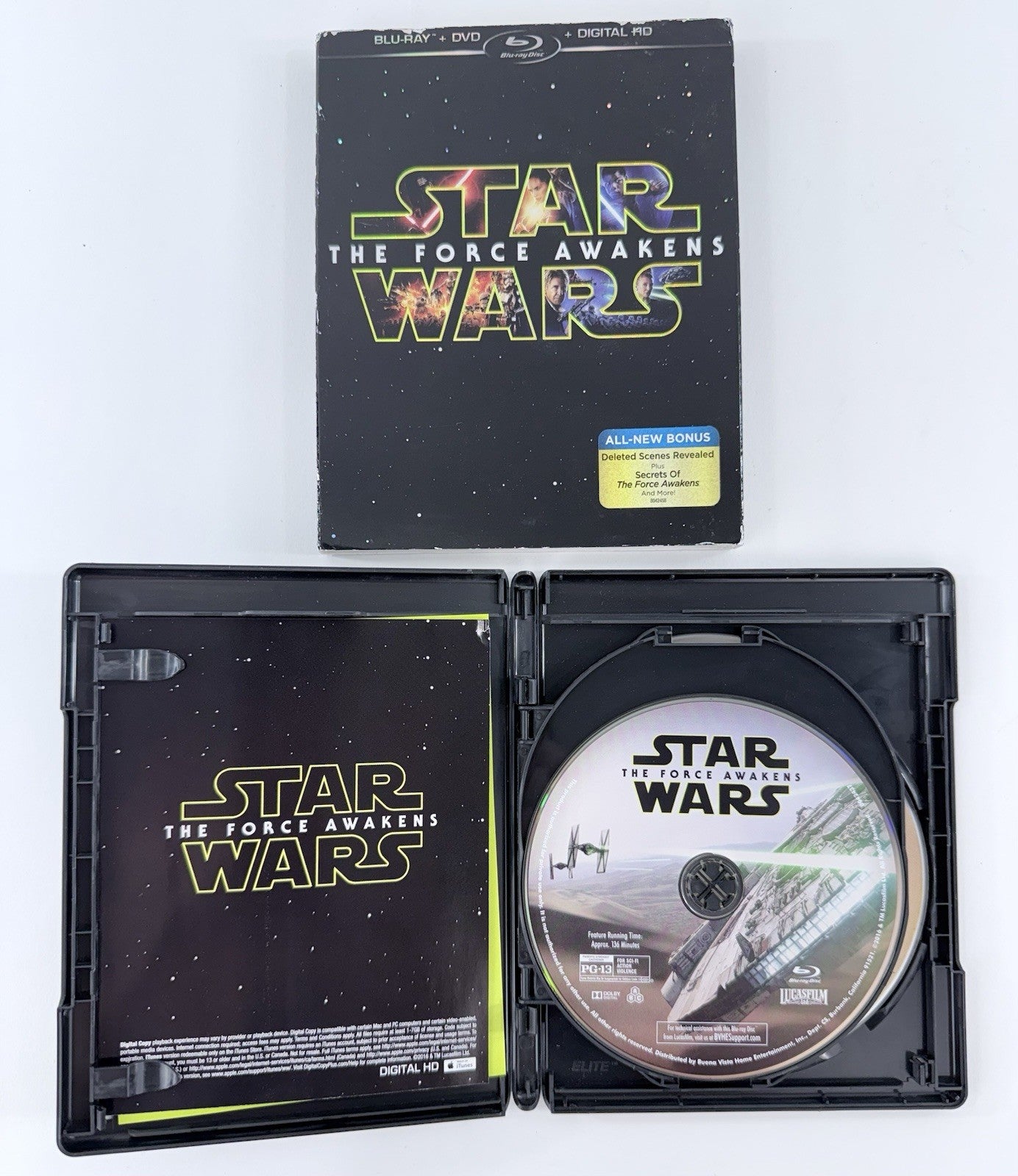Star Wars Trilogy: Ep. I-III (Blu-ray Film Bundle) The Force Awakens, Last Jedi