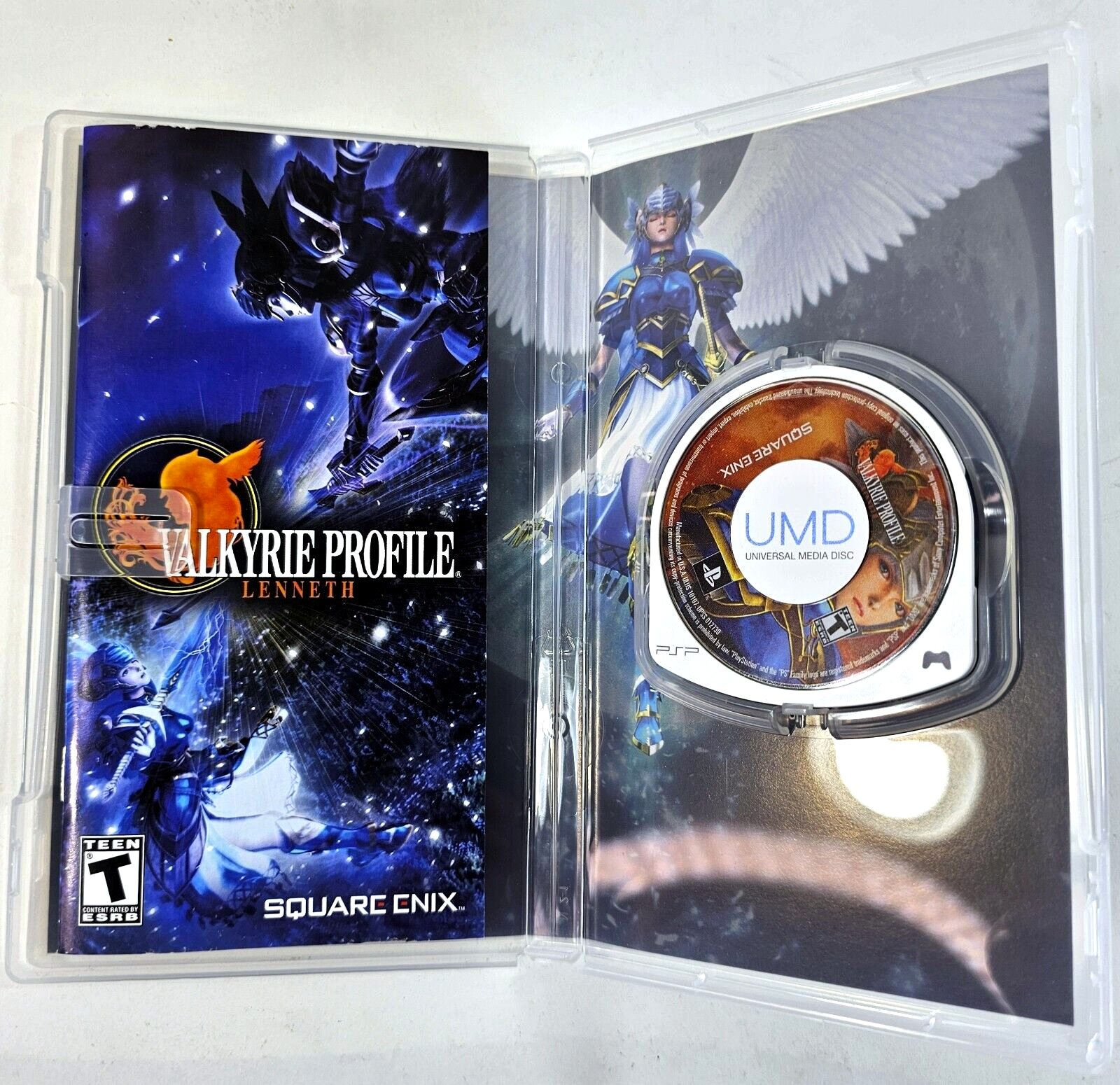 Valkyrie Profile: Lenneth (Sony PSP, 2006) Game Case Manual Registration Card