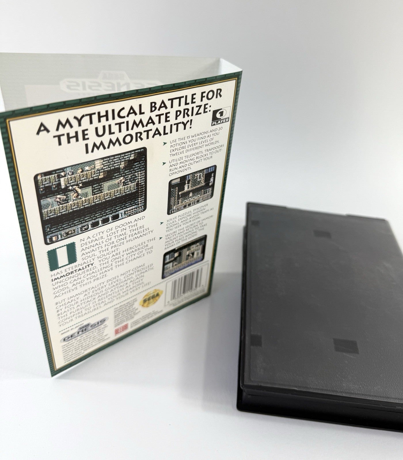 Gods (Sega Genesis, 1992) Replacement Game Case and Cover Art Only - No Game