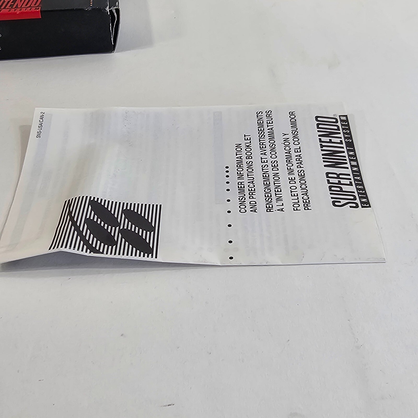 Wheel of Fortune Deluxe Edition (Super Nintendo, 1993) Game Box Manual Insert