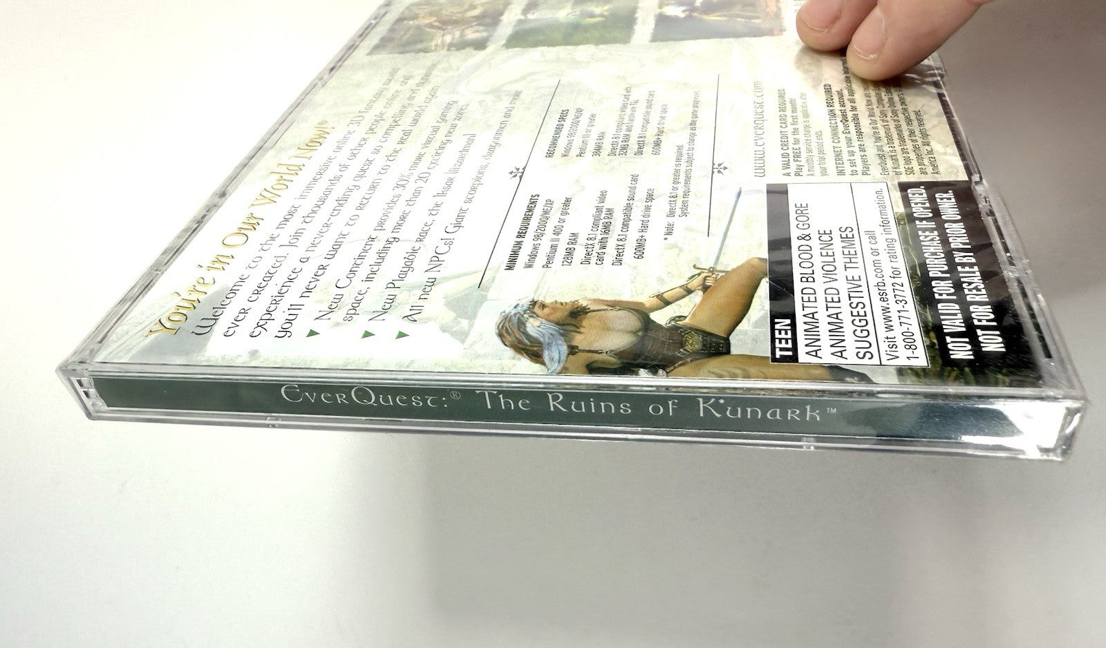 EverQuest + Ruins of Kunark Expansion (PC CD, 2002) New, Factory Sealed