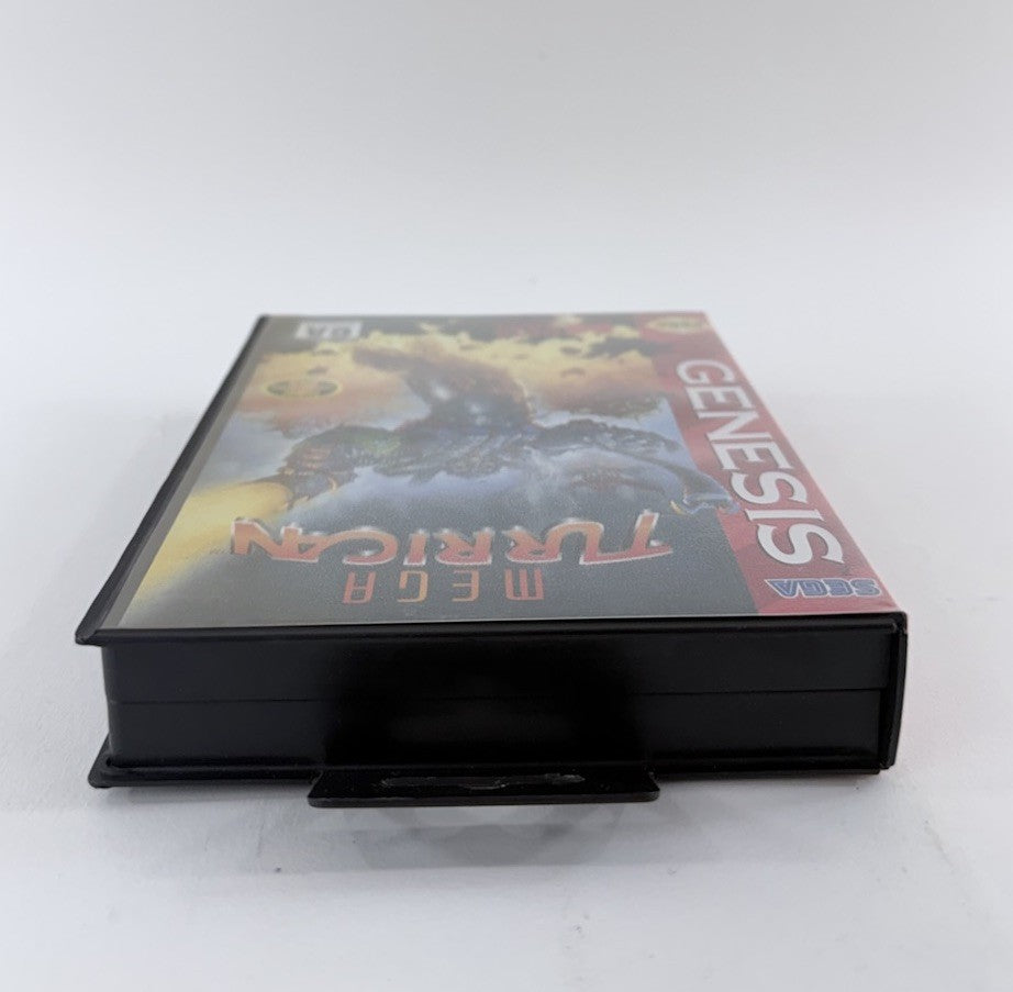 Mega Turrican (Sega Genesis, 1994) Game Case Manual Registration - Tested