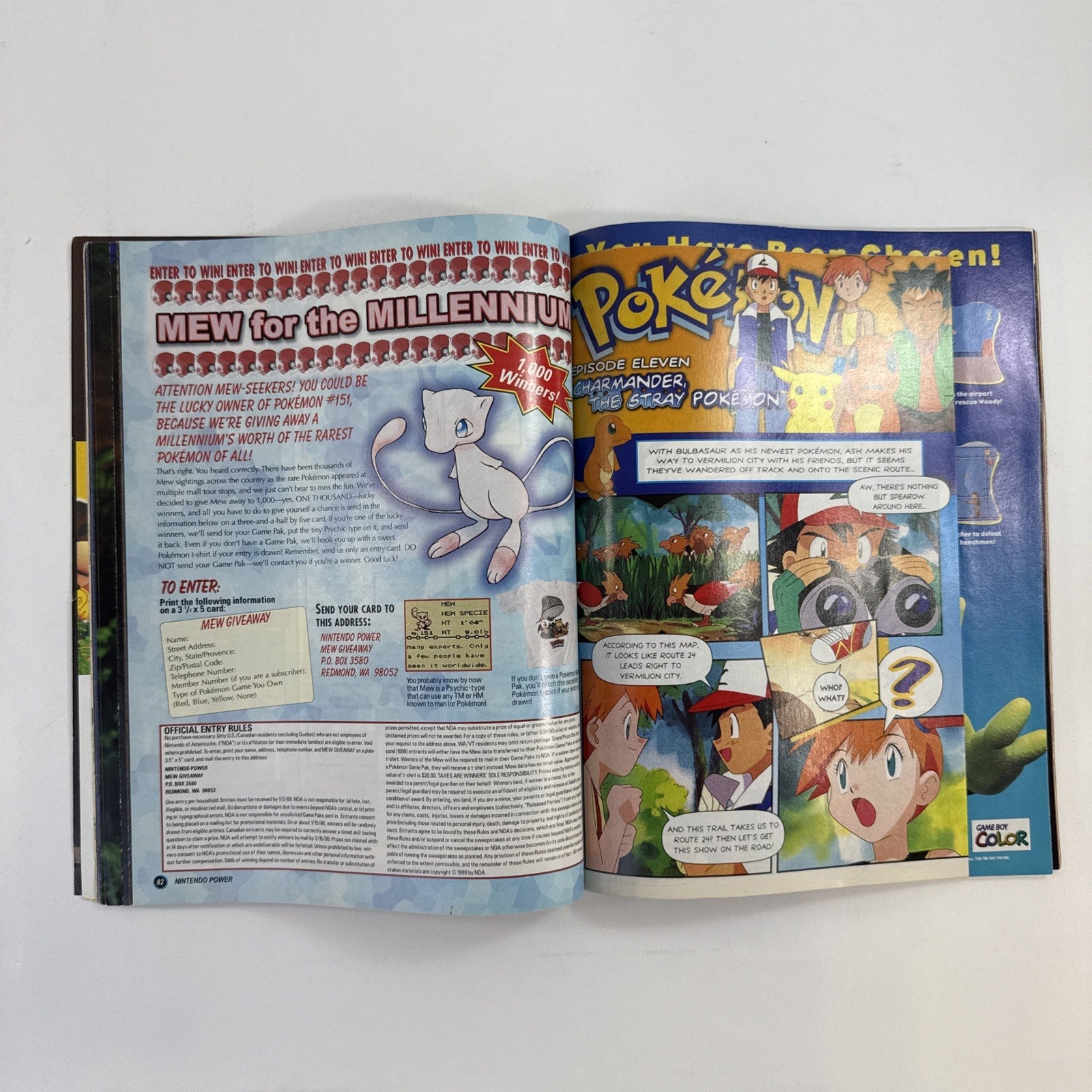 Nintendo Power Magazine Vol 127 Dec '99 with Toy Story 2 Poster, Comic, Inserts