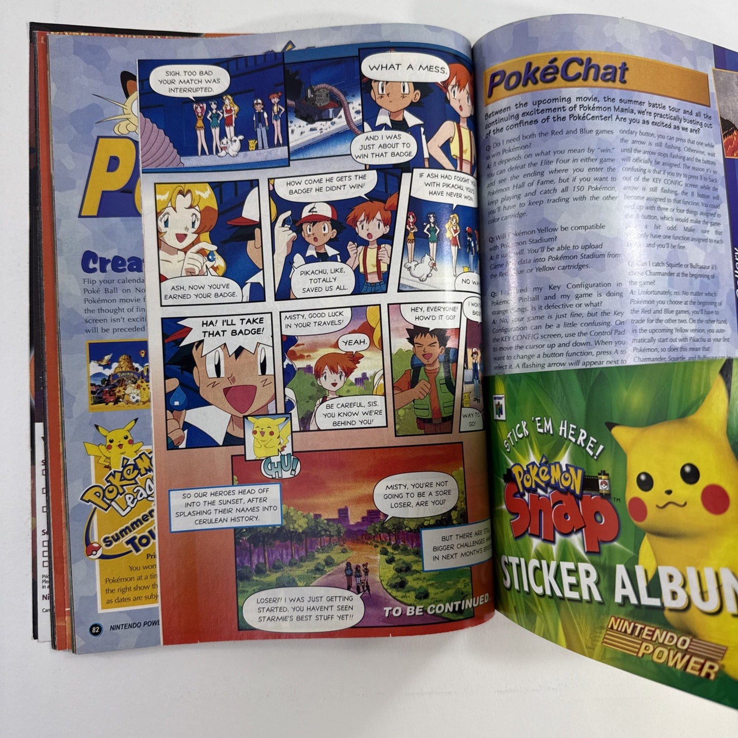 Nintendo Power Magazine Volume 123 August 1999 - Poster, Pokémon Snap Insert