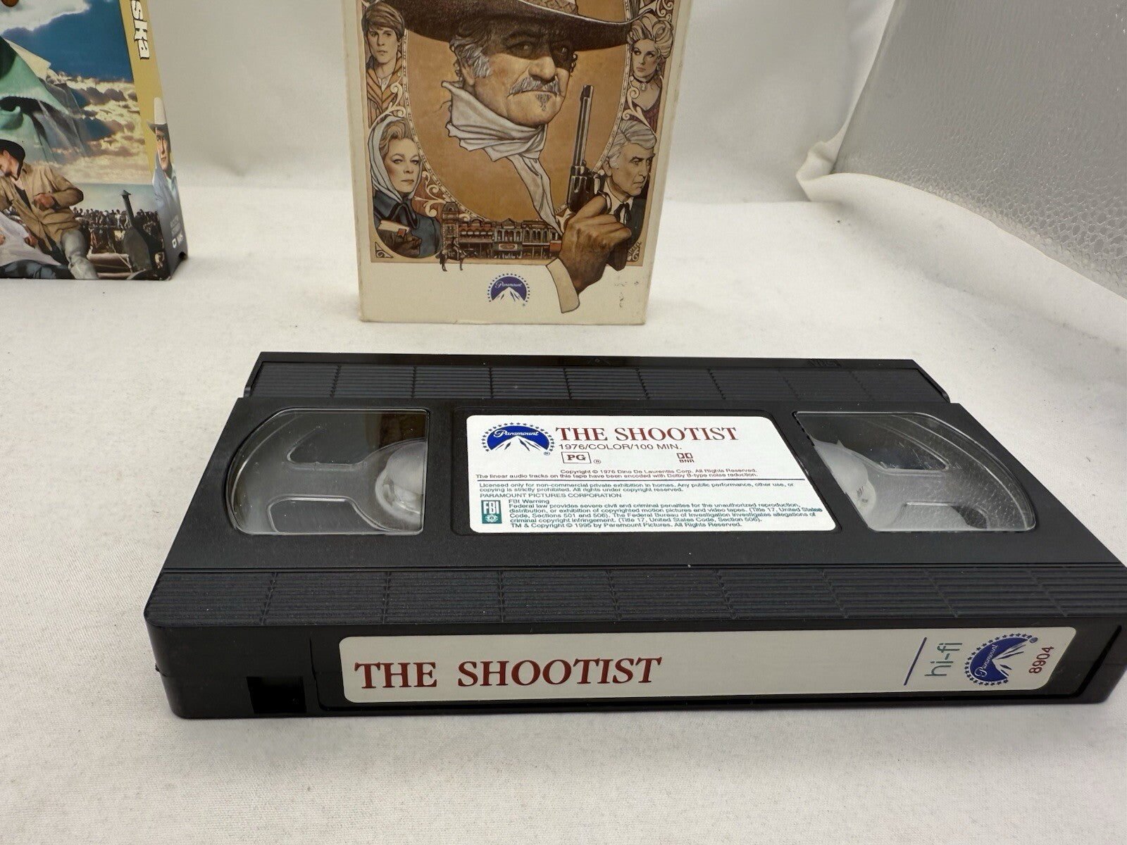 North to Alaska (VHS, 1989) The Shootist (1988) John Wayne Bundle - Tested
