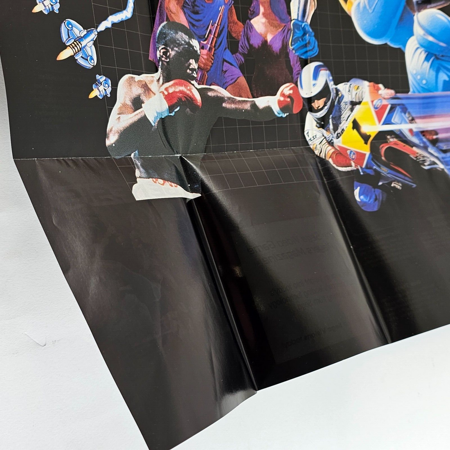 Sega Genesis Original Sega Visions Promo Poster Insert - Video Game Advertising