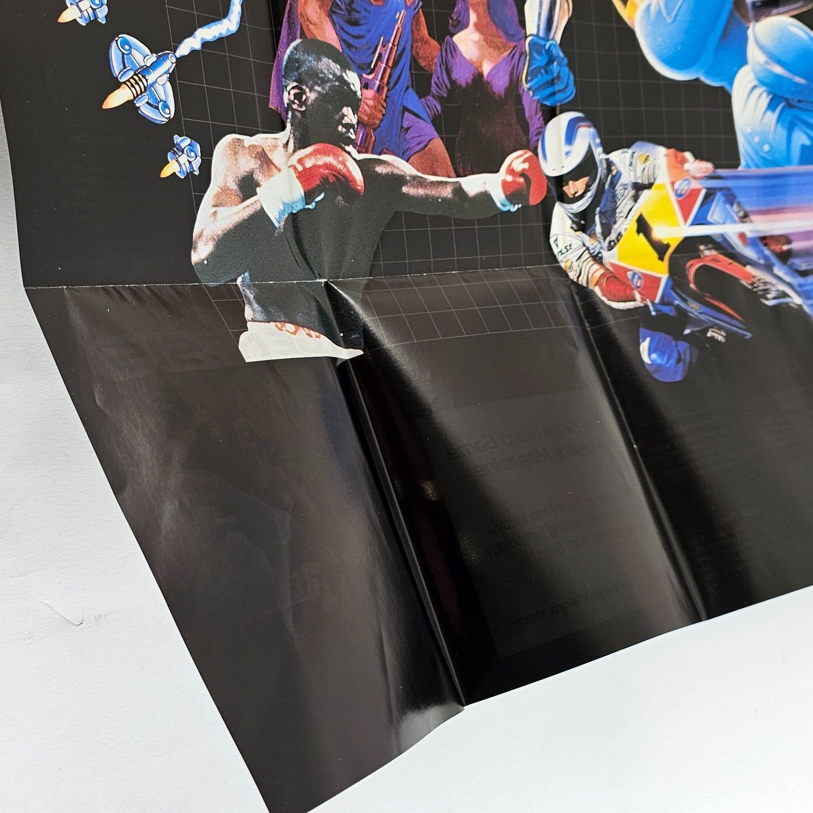 Sega Genesis Original Sega Visions Promo Poster Insert - Video Game Advertising