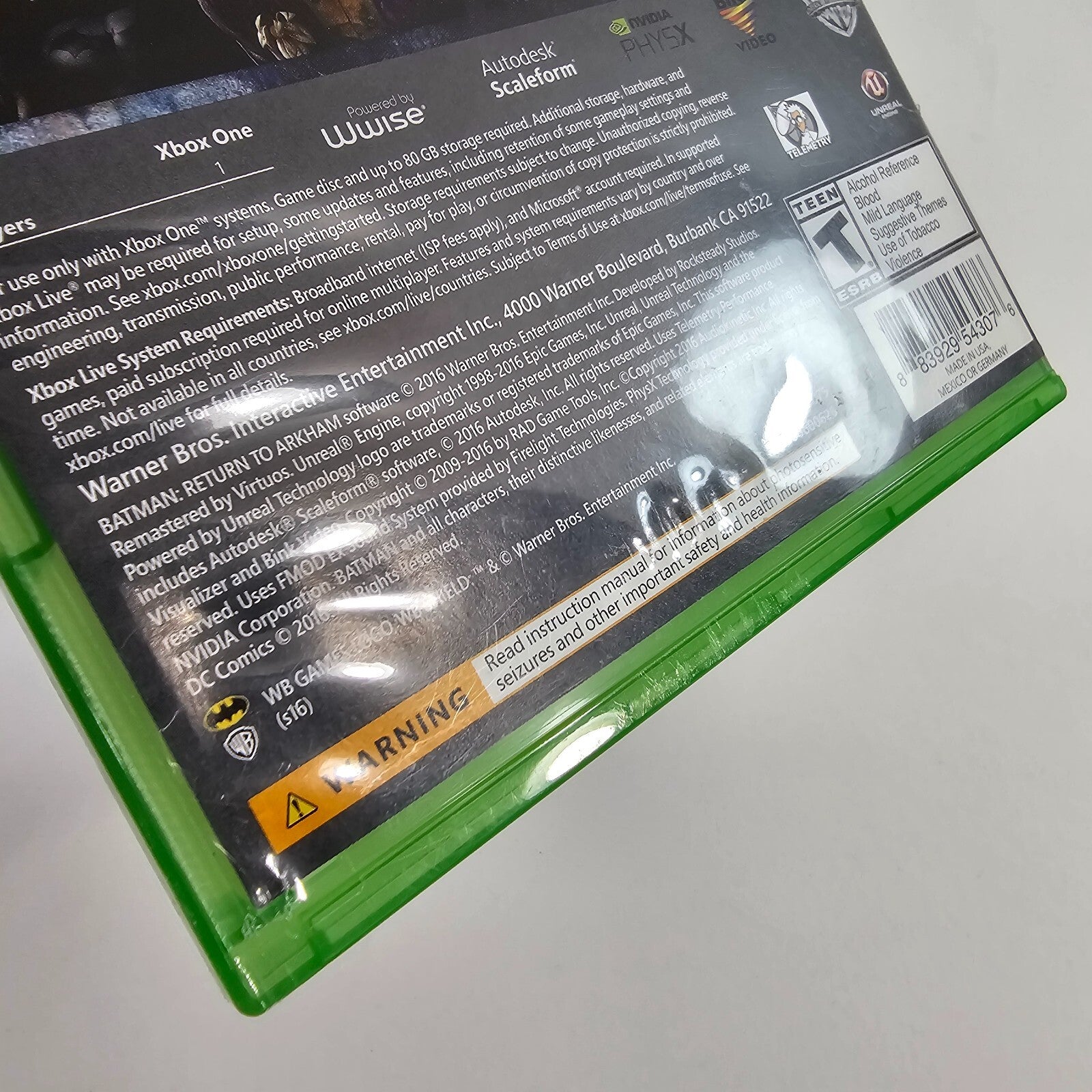 Batman: Return To Arkham (Microsoft Xbox One, 2016) Discs, Case, Manual - Tested
