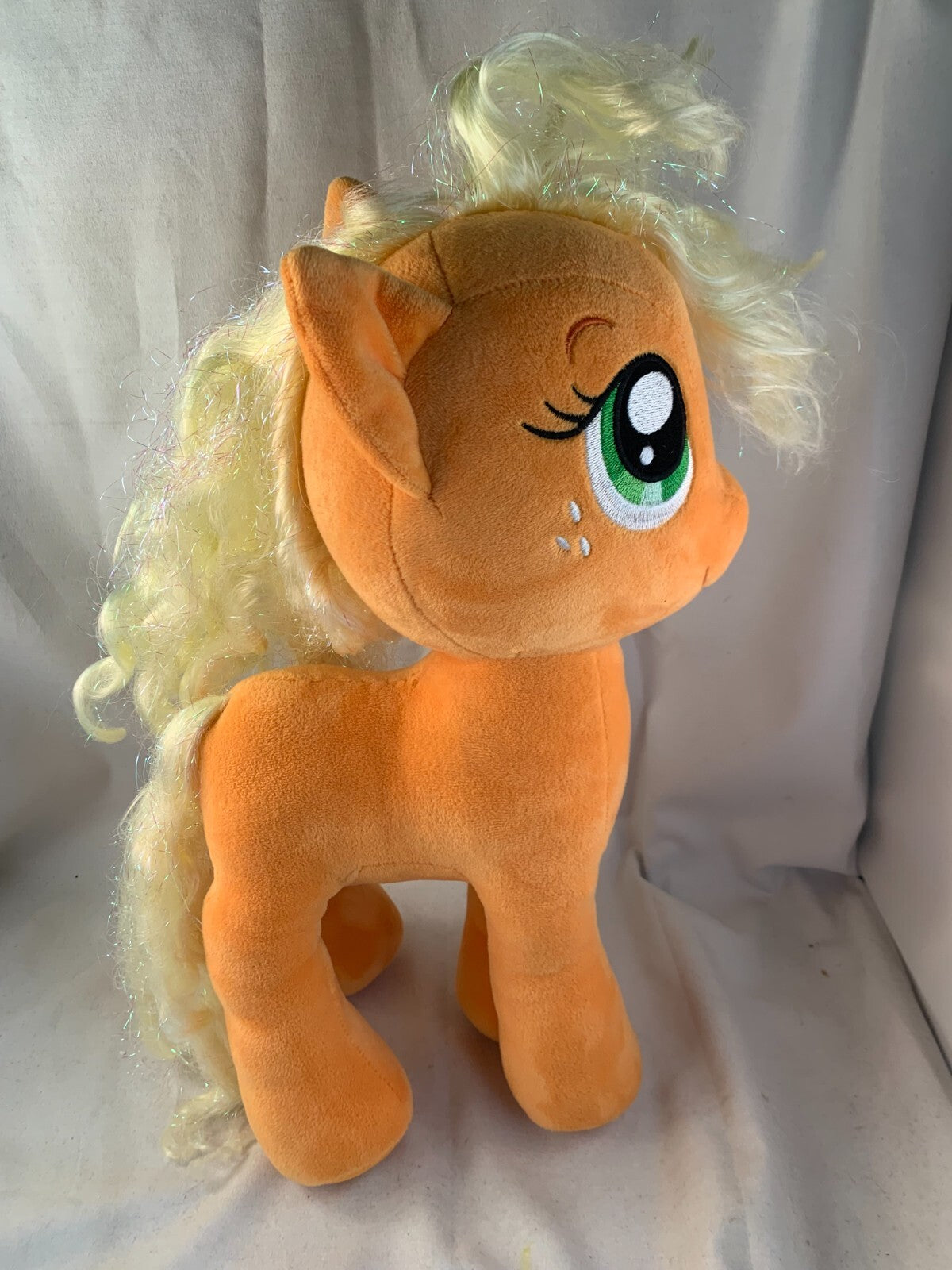 Ty Sparkle My Little Pony Applejack & Rarity Plush Pony Unicorn 15"