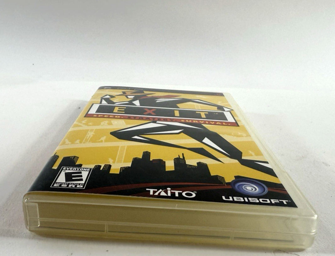 Exit (Sony PSP, 2006) Game Case Manual - Tested and Working