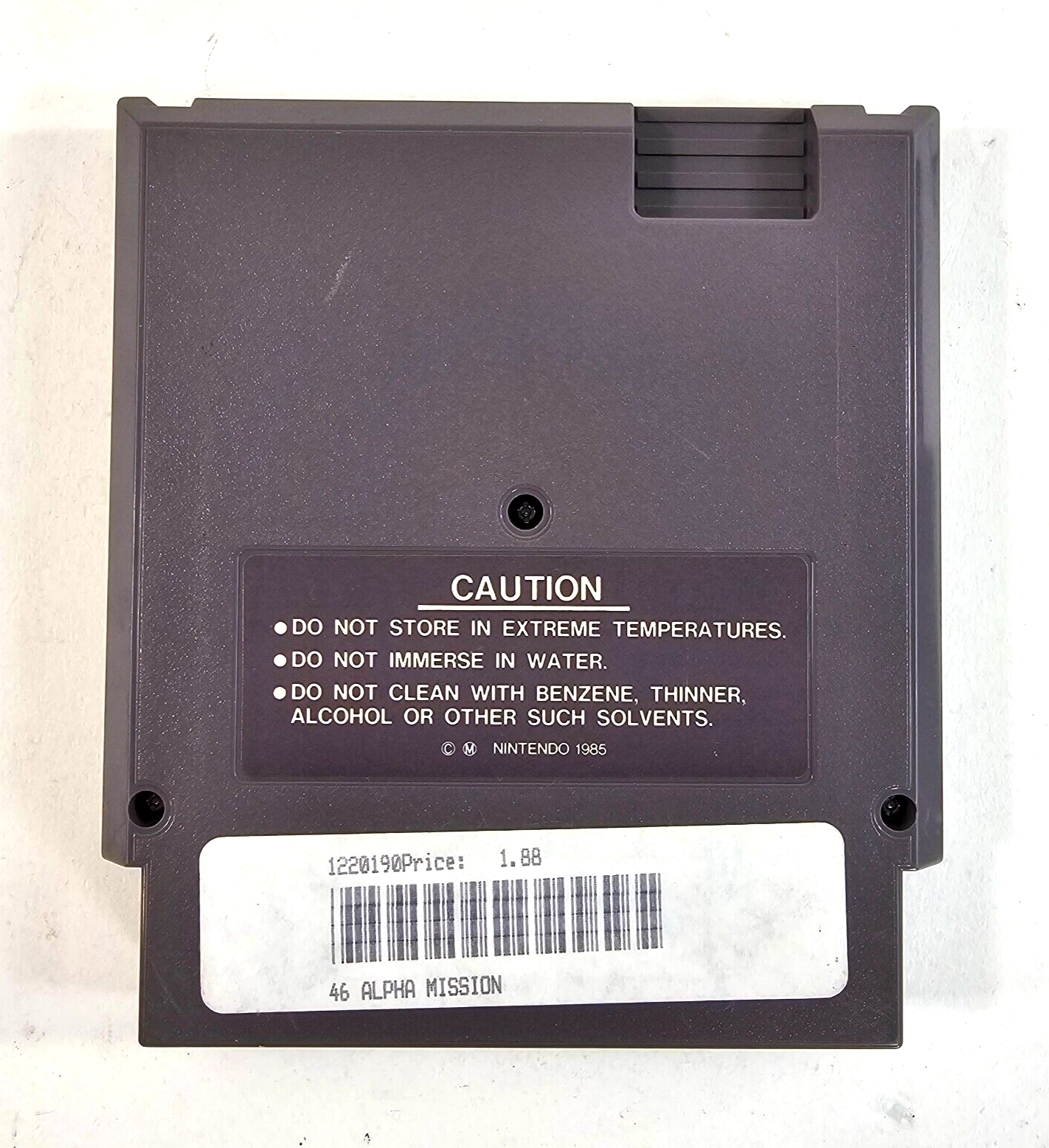 Alpha Mission (Nintendo Entertainment System, 1987) Authentic Cartridge Only