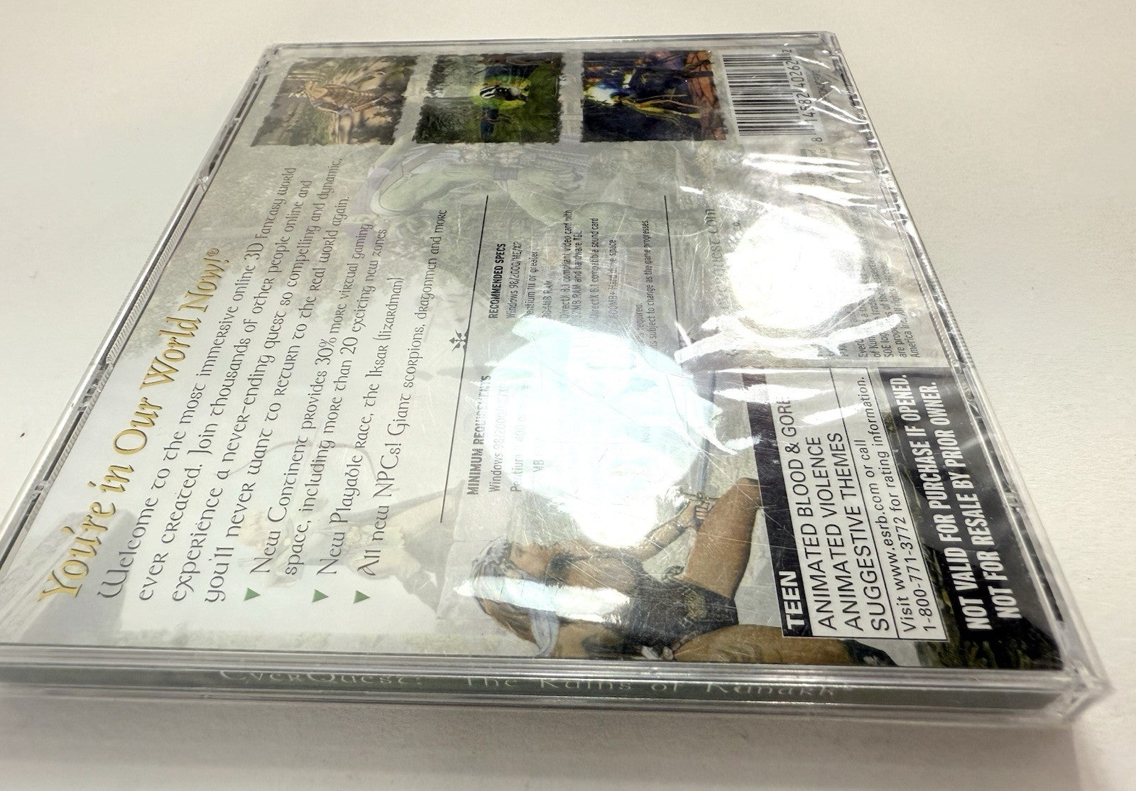 EverQuest + Ruins of Kunark Expansion (PC CD, 2002) New, Factory Sealed
