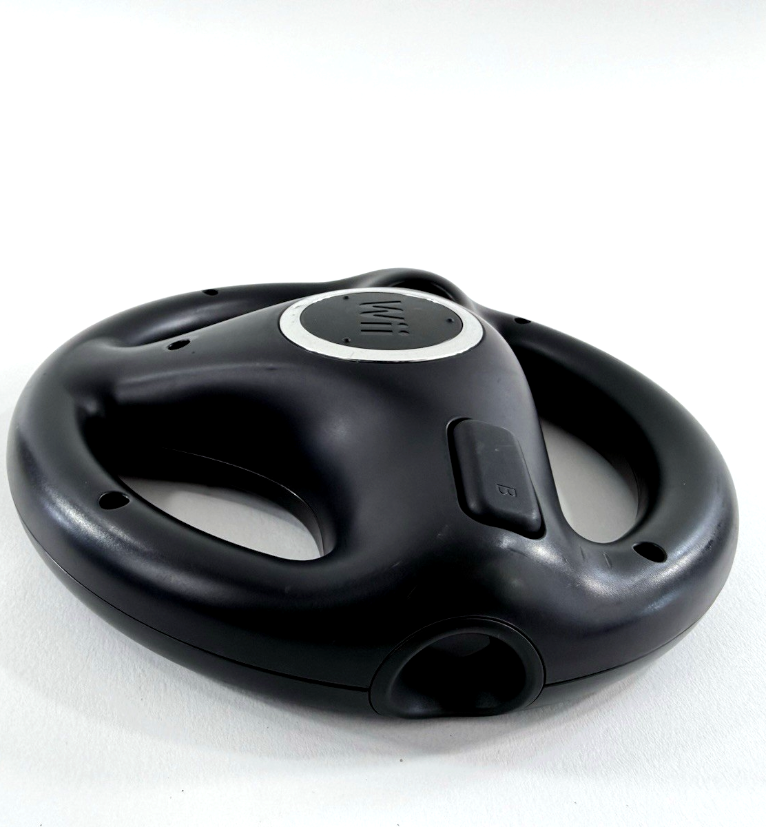 Nintendo Wii Black Steering Wheel Controller Attachment RVL-024 (Set of 2)