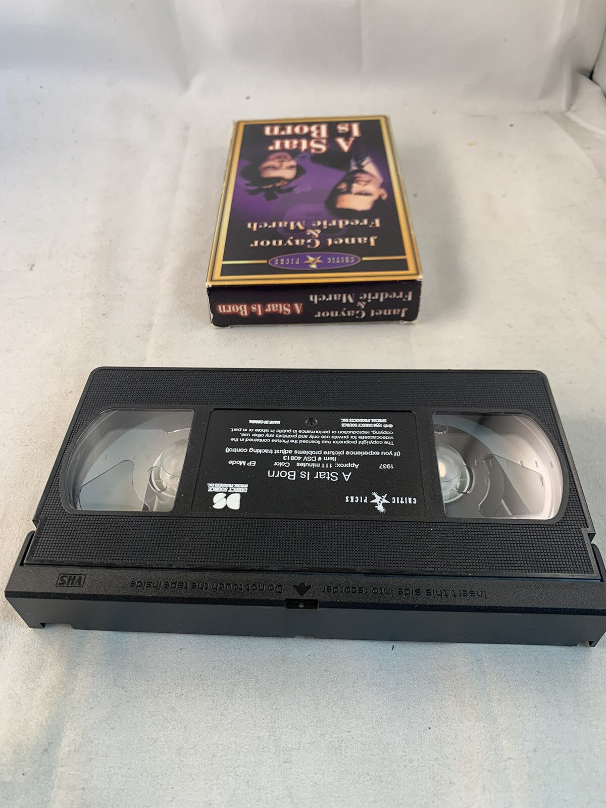 A Star Is Born (VHS, 1937 Version) Janet Gaynor/Fredric March