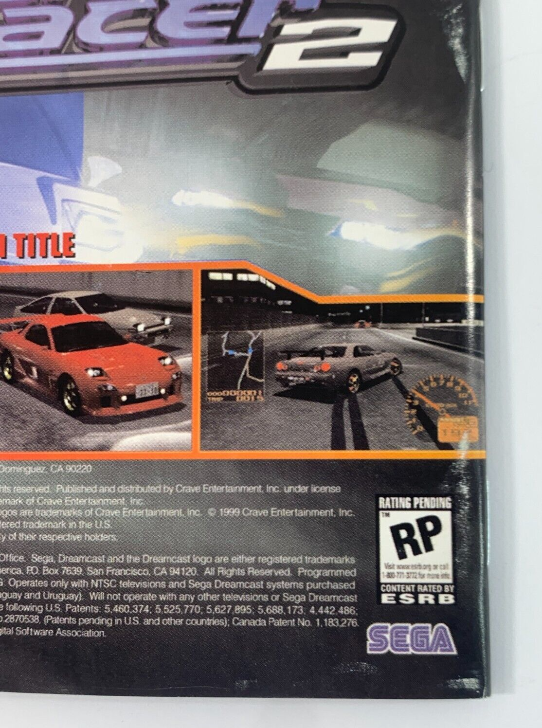 Ultimate Fighting Championship (Dreamcast, 2000) Game Case Manual Registration