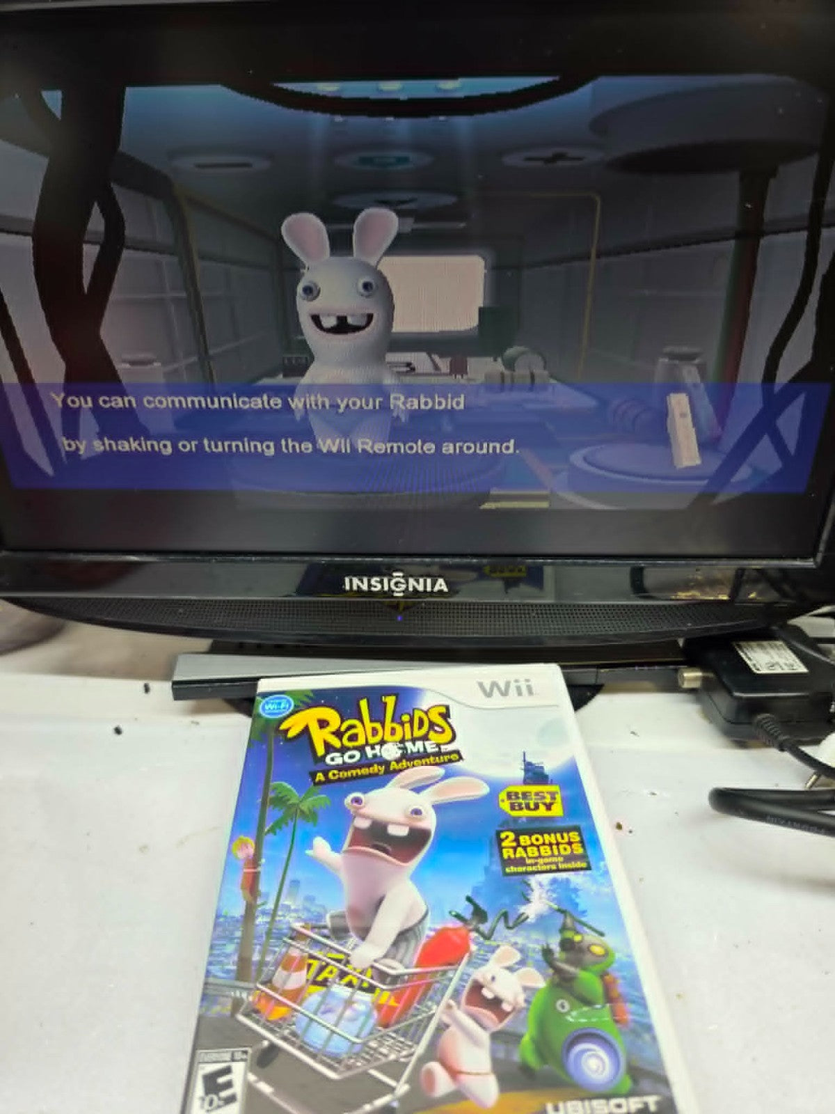 Rabbids Go Home (Nintendo Wii, 2009) Game, Case, Manual, and Insert - Tested
