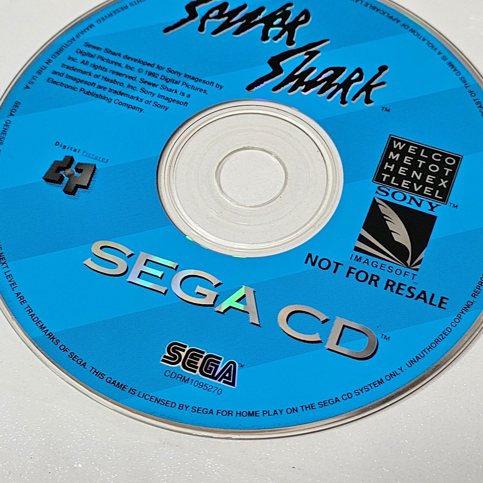 Sewer Shark (Sega CD 1992) Game  Not For Resale