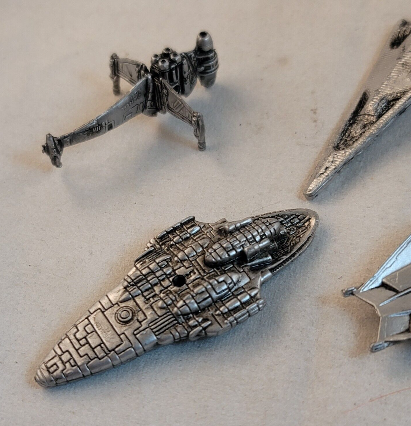 Galoob 1993/94 Star Wars Micro Machines  - 6 Die-Cast Ships + 7 Display Stands