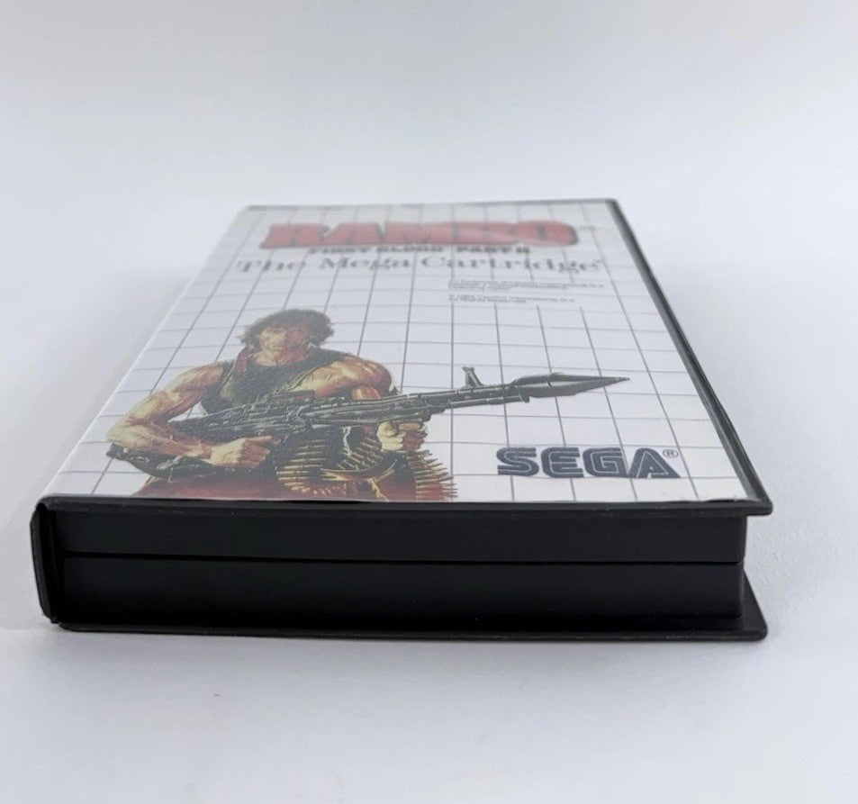 Rambo: First Blood Part II (Sega Master System, 1986) Game and Case  - Tested