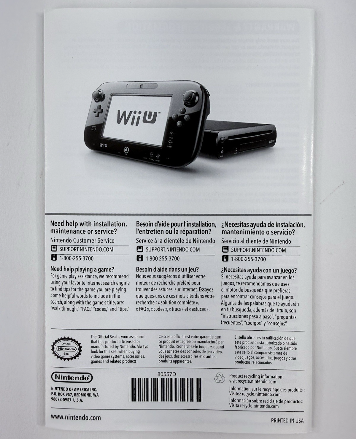 Mario Party 10 (Nintendo Wii U, 2015) Game Case Manual - Tested and Working