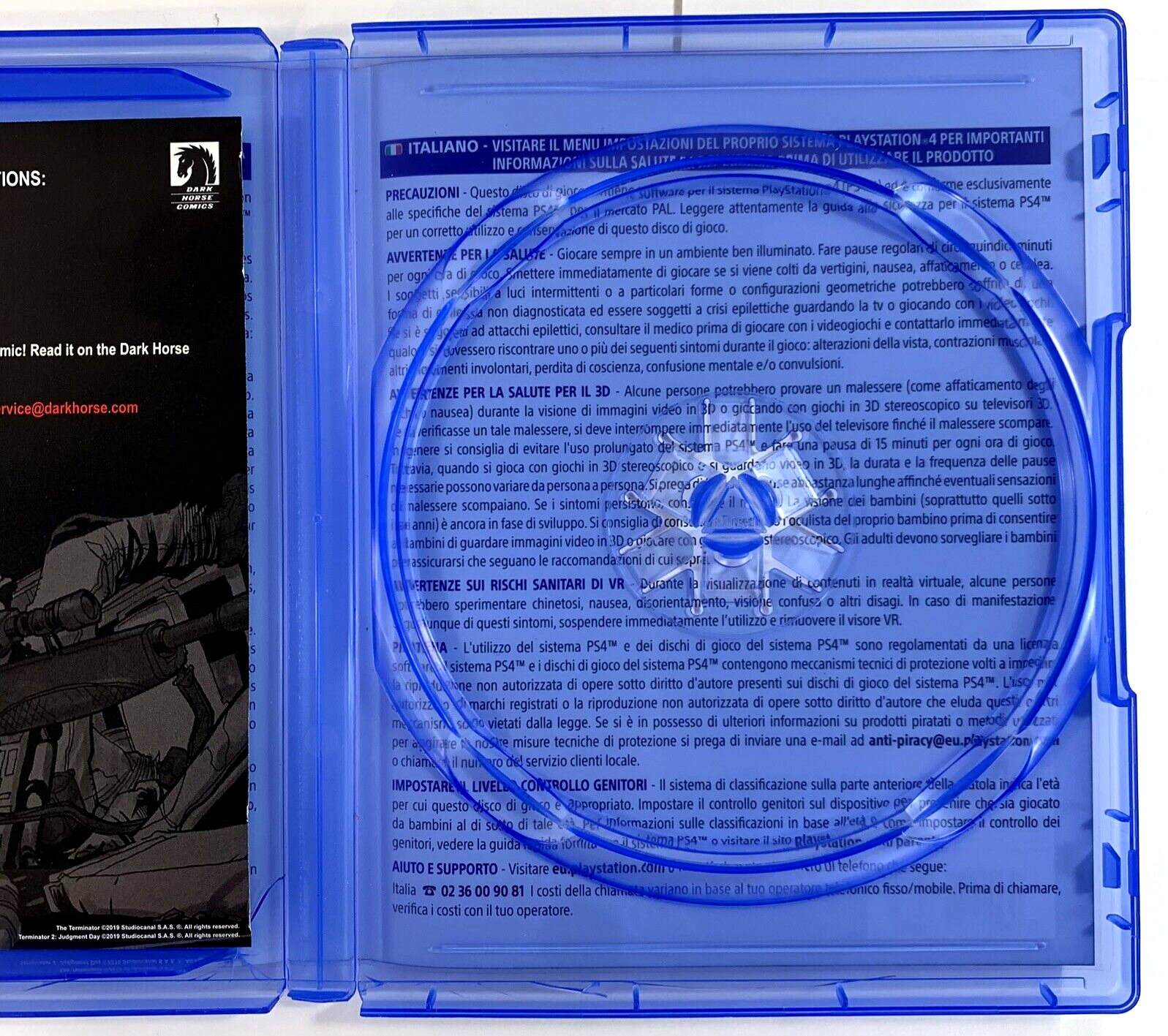 Terminator Resistance (PlayStation 4, 2019) Game Case Manual - Tested